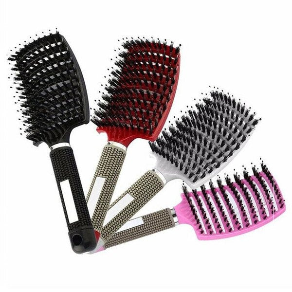 (Mother's Day HOT SALE-50% OFF) Detangler Bristle Nylon Hairbrush -Buy 2 Get Extra 10% OFF